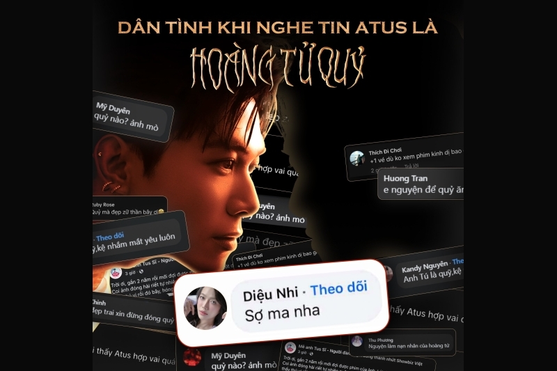 Anh Tú Atus mặc long bào tỏa sáng trên First-look Poster đậm chất quỷ dị của phim Hoàng Tử Quỷ