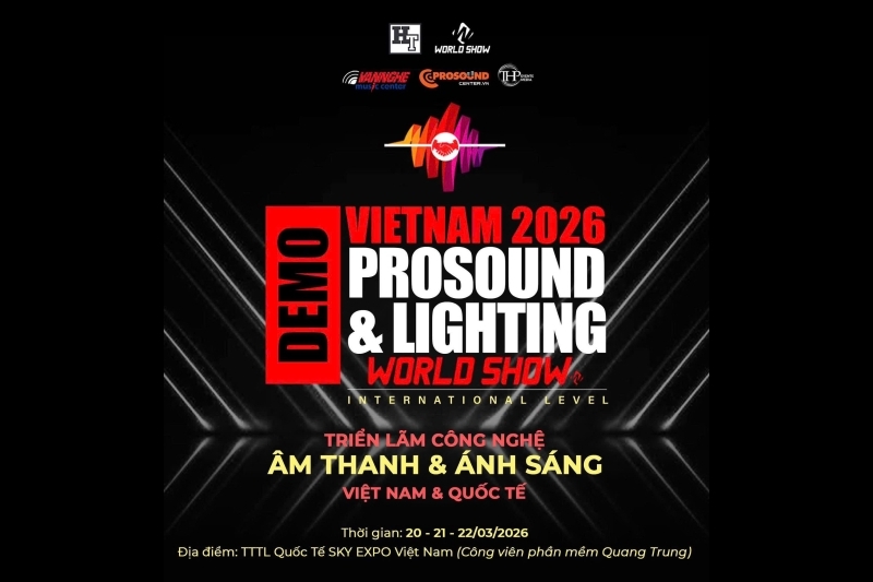Đếm ngược đến ngày Khai mạc DEMO PROSOUND VIETNAM 2026
